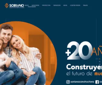 Constructorasoriano.com(Constructora Soriano) Screenshot