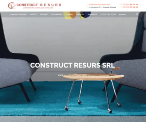 Constructresurs.com(Напольные покрытия «Construct Resurs». Напольные покрытия в Молдове (Кишинев)) Screenshot