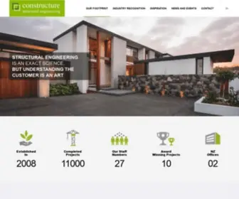 Constructure.co.nz(Structural engineering solutions residential) Screenshot