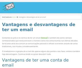 Construfairsc.com.br(Vantagens e desvantagens de ter um email) Screenshot