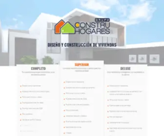 Construhogares.com(Construcción personalizada de casas en Guatemala) Screenshot