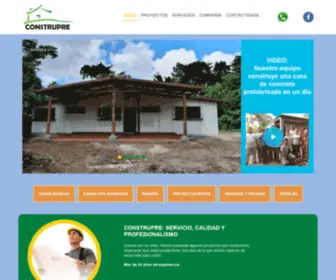 Construprefabricadas.com(Casas prefabricadas con hermosos acabados y los mejores dise) Screenshot