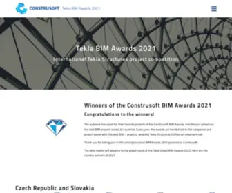 Construsoftbimawards.com(International Tekla Structures project competition) Screenshot