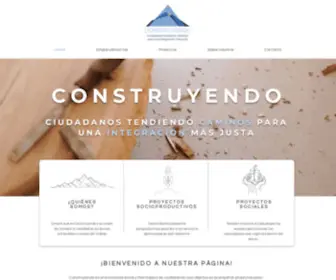 Construyendoar.org(Emprendimientos sociales en barrios vulnerables) Screenshot