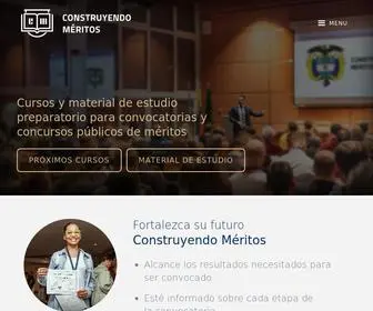 Construyendomeritos.com(Cursos de Preparaci) Screenshot