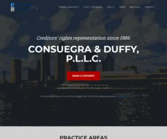 Consuegralaw.com(Consuegra & Duffy) Screenshot