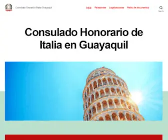 Consuladoitaliagye.com.ec(Consolato Onorario d&#039;Italia Guayaquil) Screenshot