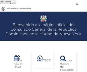 Consuladord-NY.org(Consulado Republica Dominicana en New York) Screenshot
