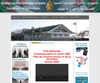 Consulat-Algerie.ch(Page d&#039;accueil) Screenshot