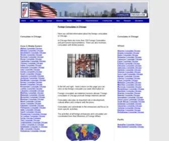 Consulate-Chicago.com(Foreign Consulates in Chicago) Screenshot