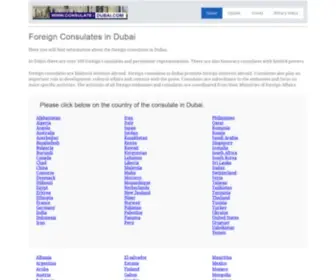 Consulate-Dubai.com(Foreign Consulates in Dubai) Screenshot