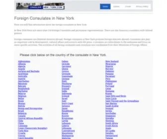Consulate-New-York.com(Foreign Consulates in New York) Screenshot