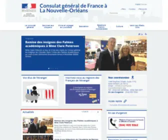 Consulfrance-Nouvelleorleans.org(Consulat Général de France à la Nouvelle) Screenshot