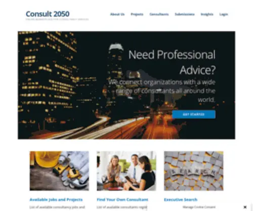 Consult2050.com(Consult 2050) Screenshot