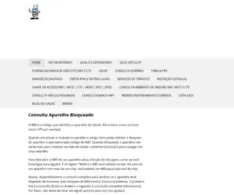 Consultaaparelhobloqueado.com.br(IMEI) Screenshot