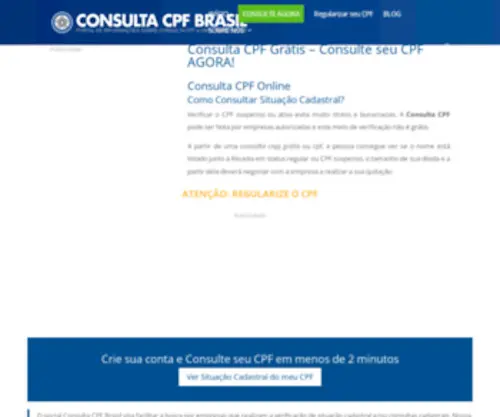 ConsultacPfbrasil.com.br(Consulta CPF 2024 ✅ Consulta de CPF suspenso) Screenshot