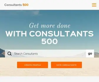 Consultants500.com(A Niche Job Board & Marketplace for the Professional Services Sector) Screenshot