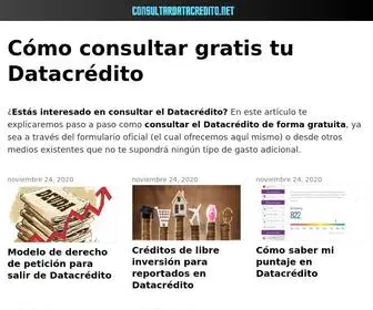 Consultardatacredito.net(Consultar Datacredito Gratis) Screenshot