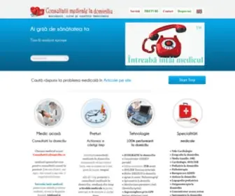 Consultatiiladomiciliu.ro(Consultatii medicale la domiciliu in Bucuresti) Screenshot