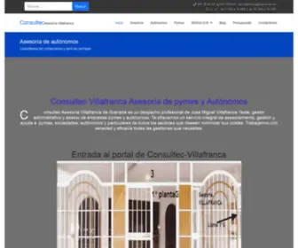 Consultec.es(Asesoría de empresas autónomos Villafranca) Screenshot