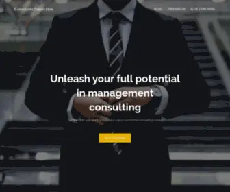 Consultingperfection.com(Preparing for your job start in management consulting) Screenshot