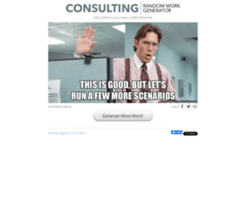 Consultingrandomworkgenerator.com(A groundbreaking new management tool) Screenshot