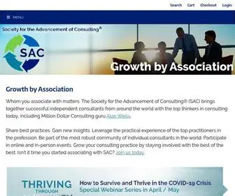 Consultingsociety.com(The Society for the Advancement of Consulting®) Screenshot