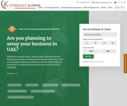 Consultkumar.com(Consult Kumar) Screenshot