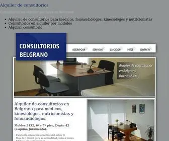 Consultoriosbelgrano.com(Alquiler de consultorios en Belgrano) Screenshot