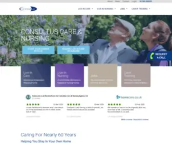 Consultuscare.com(Care agency Consultus) Screenshot