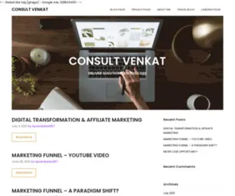 Consultvenkat.com(DELIVER SOLUTIONS TO SUCCESS) Screenshot