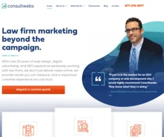 Consultwebs.com(Law Firm Marketing) Screenshot