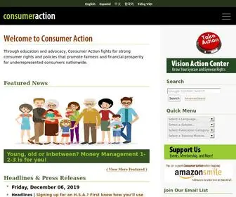 Consumer-Action.org(Consumer Action) Screenshot