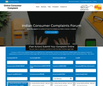 Consumeraffairs.in(Online Consumer Complaint) Screenshot