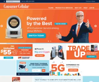 Consumercellular.com(Consumer Cellular Cell Phones & Plans) Screenshot