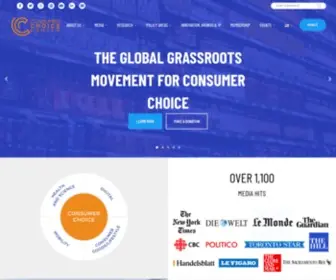 Consumerchoicecenter.org(We Represent Consumers) Screenshot
