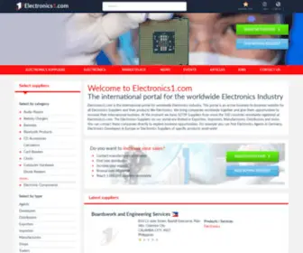 Consumerelectronics1.com(B2B portal for the Electronics Industry) Screenshot