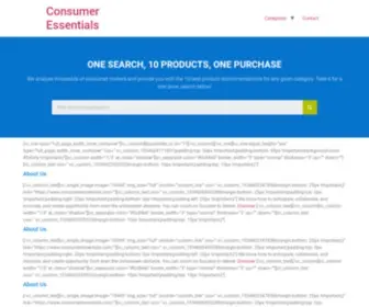 Consumeressentials.com(Consumer Essentials) Screenshot