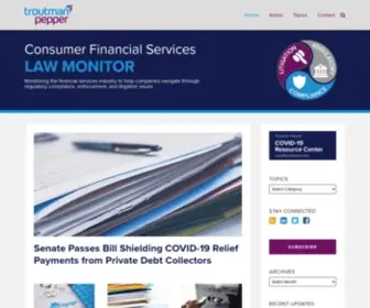 Consumerfinancialserviceslawmonitor.com(Consumer Financial Services Law Monitor) Screenshot