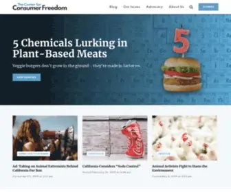 Consumerfreedom.com(Center for Consumer Freedom) Screenshot