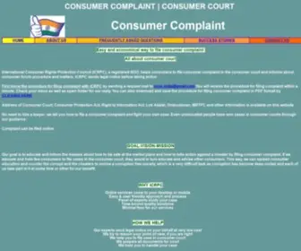 Consumergrievance.com(Consumer Court) Screenshot