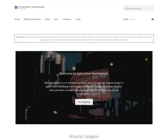 Consumerhomework.com(Décor and products for the home and patio) Screenshot