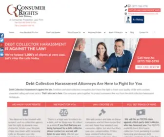 Consumerlawfirmcenter.com(We Stop Debt Collection & Phone Harassment) Screenshot