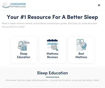Consumermattressguide.com(Consumer Mattress Guides) Screenshot