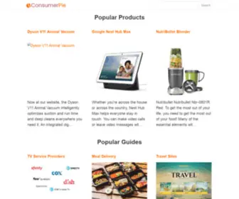 Consumerpie.com(We rank the web) Screenshot