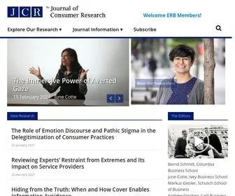 Consumerresearcher.com(JCR publishes papers of the highest quality on topics in consumer research. Editors) Screenshot