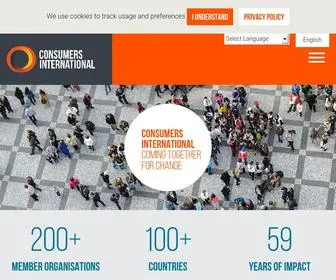 Consumersinternational.org(Consumers International) Screenshot