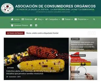 Consumidoresorganicos.org(Asociación de Consumidores Orgánicos) Screenshot