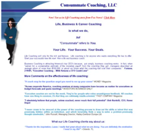 Consummatecoaching.com(Life) Screenshot