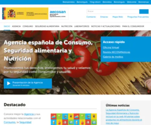 Consumo-INC.gob.es(Instituto Nacional del Consumo) Screenshot